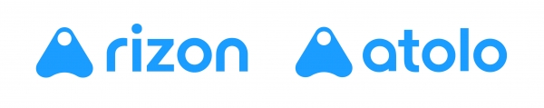 ▲라이즌 플랫폼 로고 디자인(左)과 아톨로 코인 로고 디자인(右) 