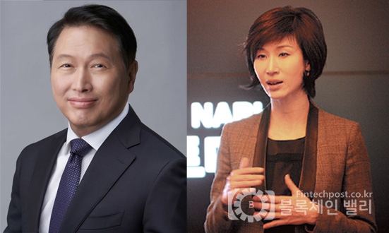 최태원 SK그룹 회장(사진 왼쪽)과 노소영 아트센터나비 관장. [블록체인밸리 DB]