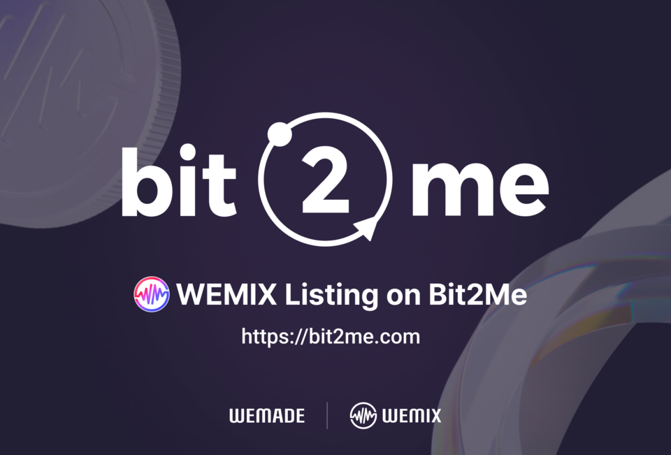 위믹스(WEMIX)가 지난 6일 스페인 최대 가상자산 거래소 ‘비트투미(Bit2Me)’에 상장됐다. [위메이드 제공]