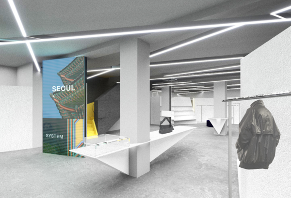 한섬이 프랑스 파리에 오픈 예정인 ‘시스템·시스템옴므’ 글로벌 플래그십 스토어 내부 예상도.