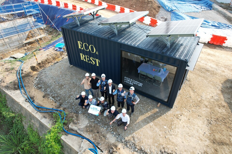 ECO & REST 친환경 휴게실 사진. [포스코이앤씨 제공]