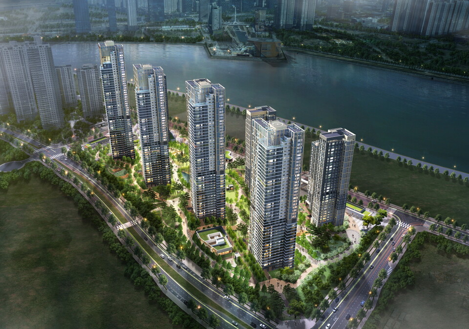 '힐스테이트 레이크 송도 3차' 석경 조감도. [현대건설 제공]