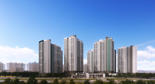 평택푸르지오센터파인 주경투시도{대우건설 제공]