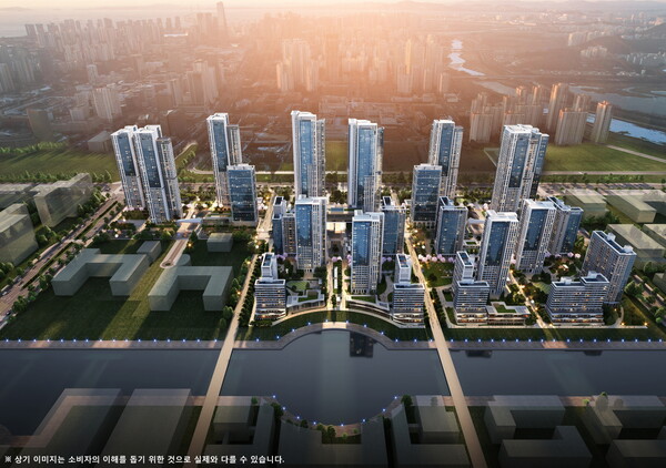 송도자이풍경채 그라노블 조감도.