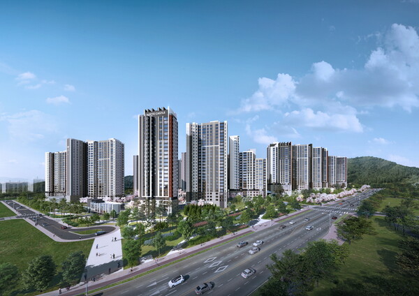 계양 롯데캐슬 파크시티 주경 투시도. [롯데건설 제공]