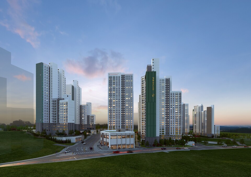 원주 푸르지오 더 센트럴 석경 투시도. [대우건설 제공]