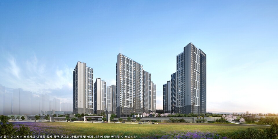 '더샵 탕정인피니티시티 2차' 투시도. [포스코이앤씨]