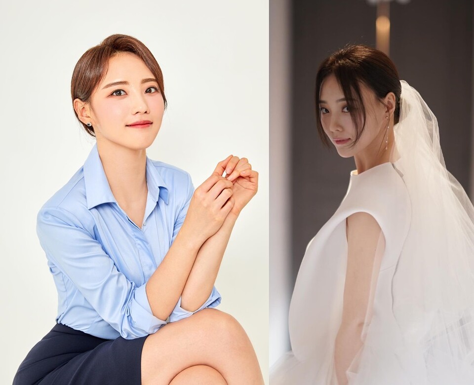 지난 27일 결혼한 MBC 이선영 아나운서. [이선영 아나운서 인스타그램 갈무리]