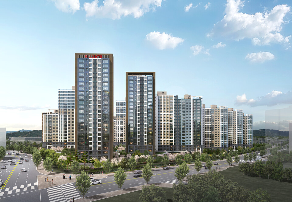힐스테이트 죽림더프라우드 투시도. [현대건설 제공]