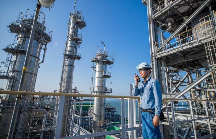 한화솔루션 공장 내부 이미지. [한화솔루션 제공]