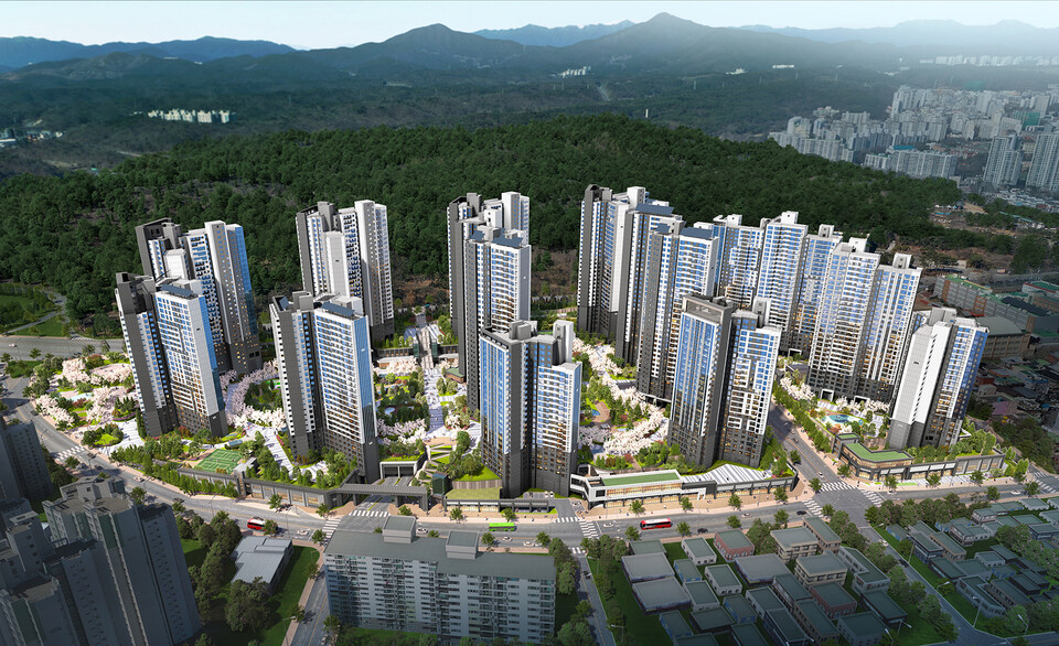 라엘에스 조감도. [롯데건설 제공]