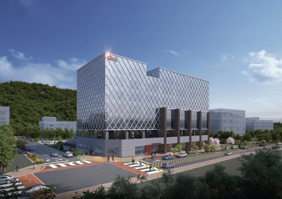 레인보우로보틱스의 로봇이 로봇을 제조하는 최첨단 생산 공장과 신사옥 조감도. [레인보우로보틱스 제공]