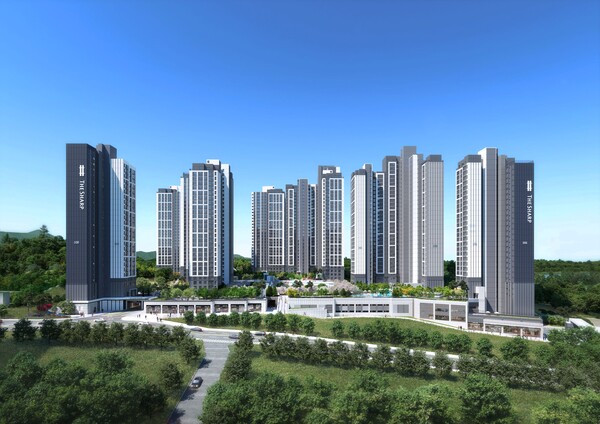 속초 더샵프라임뷰 메인 정면투시도.