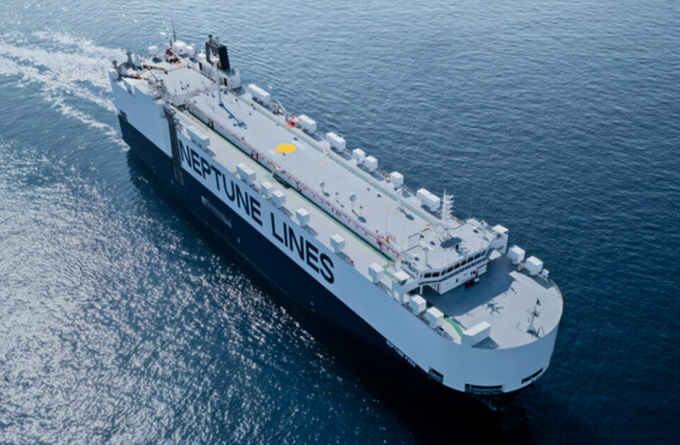 HD현대마린솔루션의 선박 엔진 최적화 기술이 적용될 3800CEU급 자동차운반선 NEPTUNE PHOS호. [HD현대마린솔루션 제공]