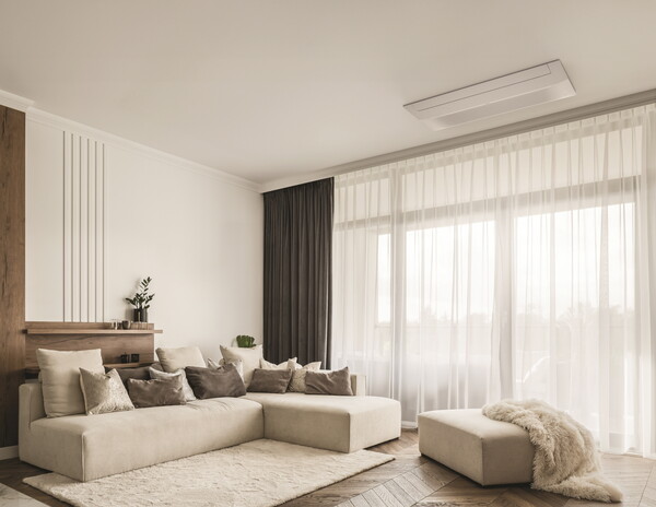 비스포크 AI 무풍 시스템에어컨 인피니트 라인이 설치된 모습.