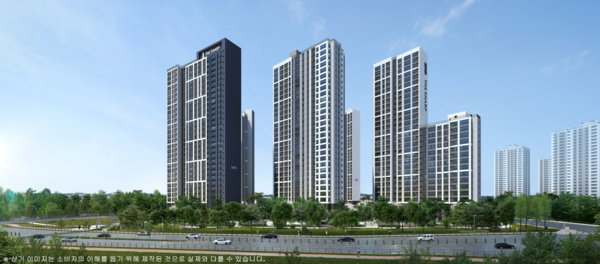 '에코시티 더샵 4차' 투시도.