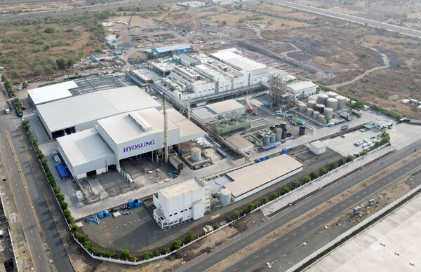 효성 인도 스판덱스 공장 전경.