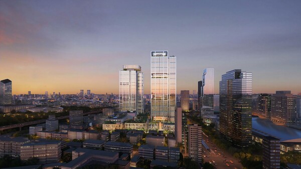 현대차그룹 GBC 조감도 야경.