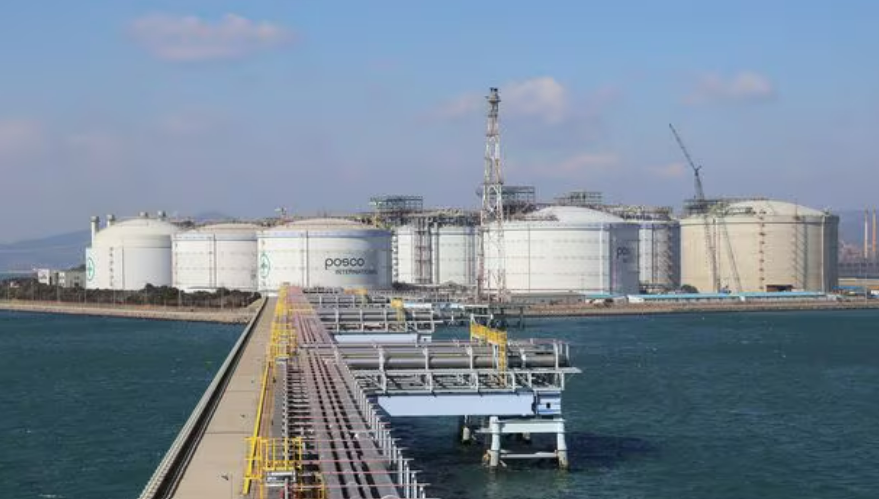포스코인터내셔널 광양 LNG터미널 전경. [포스코인터내셔널 제공]