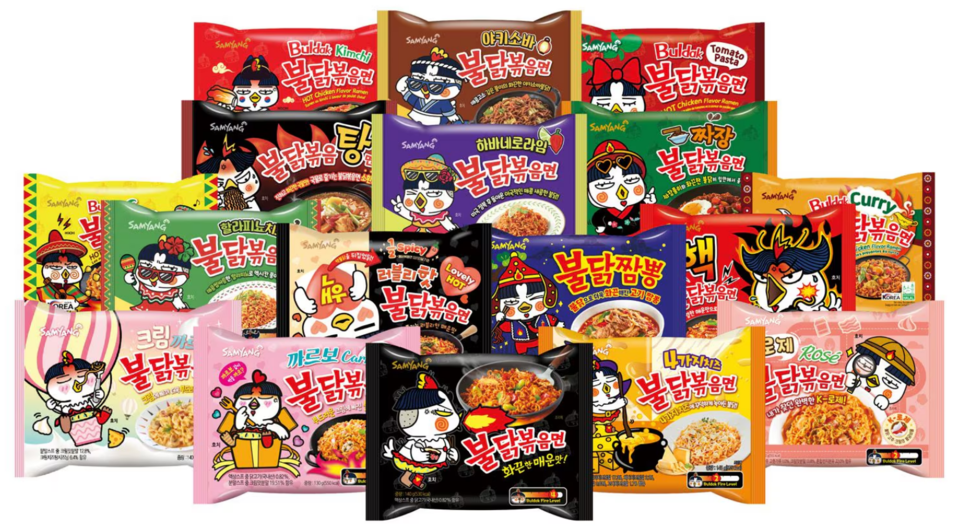 불닭 브랜드 면 제품 이미지. [삼양식품 제공]