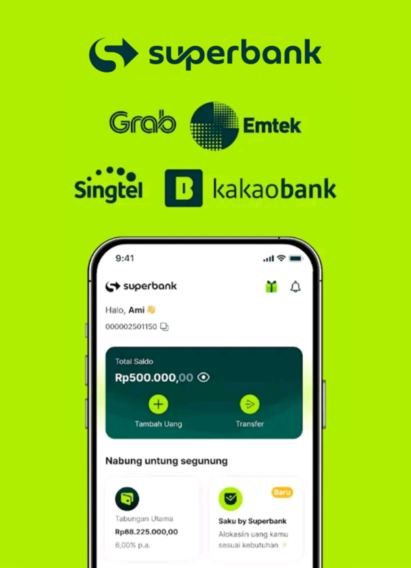 카카오뱅크에서 첫 해외 투자처로 10%의 지분을 투자한 인도네시아 디지털은행 ‘슈퍼뱅크(PT Super Bank Indonesia)’가 공식 론칭했다. [카카오뱅크 제공]