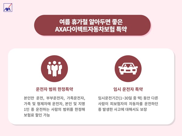 AXA다이렉트자동차보험 특약 안내 [악사손보 제공]