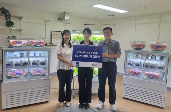 악사손해보험이 폭염 취약계층의 건강한 여름나기를 위해 제철 식재료를 지원했다. [악사손보 제공]