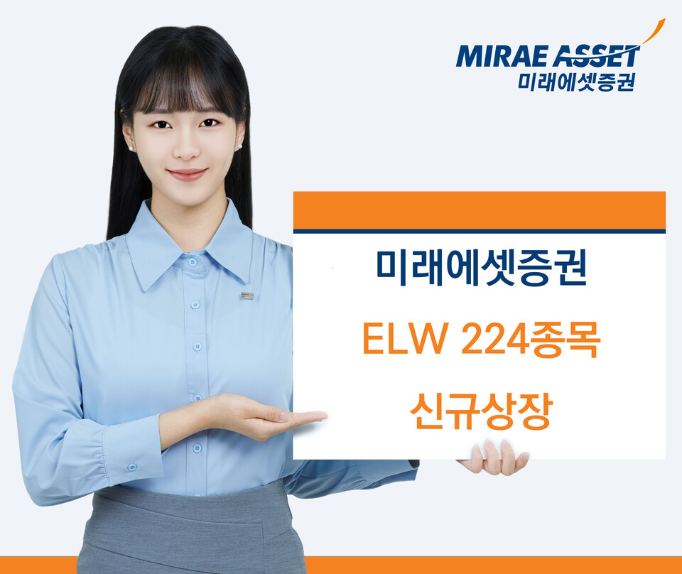 미래에셋증권이 ELW 224종목 신규 상장을 완료했다. [미래에셋증권 제공]