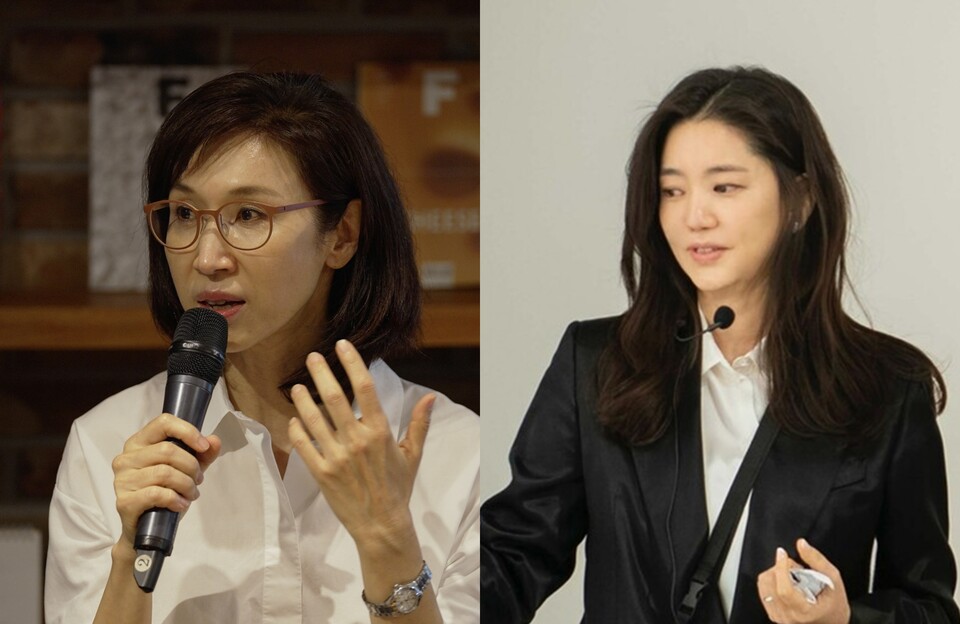 (왼쪽부터) 노소영 아트센터 나비 관장, 김희영 티앤씨재단 이사장. [아트센터 나비, 포도뮤지엄 제공]