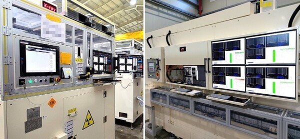 이노메트리 신규검사장비 이미지. 이물검사장비(좌)와 3D-CT검사장비(우).