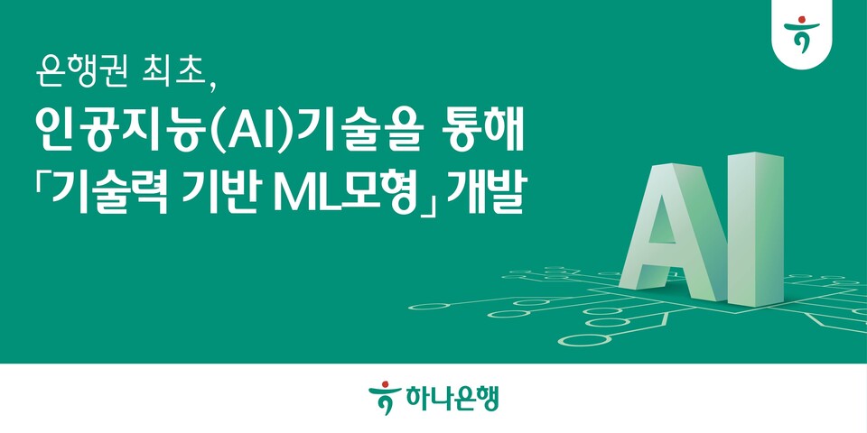 하나은행이 '기술력 기반 ML 모형'을 개발해 기업평가를 진행한다. [하나은행 제공]