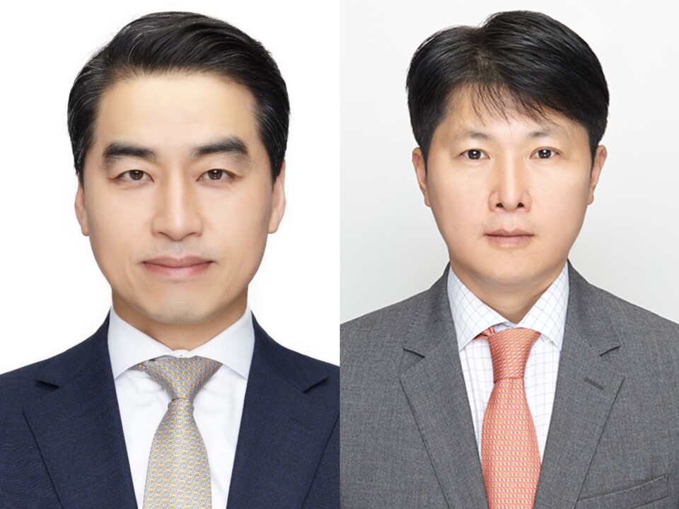 (사진 왼쪽부터) 박해관 삼성생명 부사장, 이종훈 삼성생명 부사장. [삼성생명 제공]