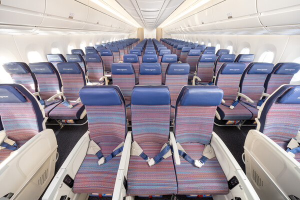 대한항공 A350-900 이코노미클래스 내부 [대한항공 제공]