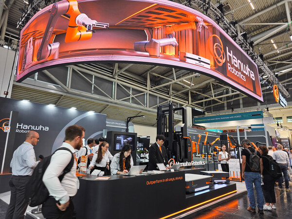 한화로보틱스 전시 부스 [한화로보틱스 제공]