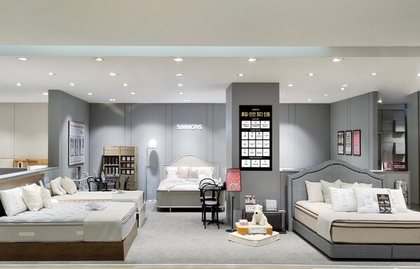 시몬스 롯데백화점 중동점 전경 [시몬스 제공]