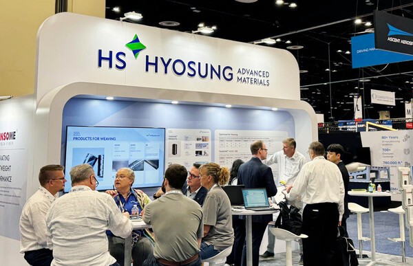 미국 플로리다에서 열리는 CAMX 2025의 HS효성첨단소재 전시회 모습 [HS효성첨단소재 제공]