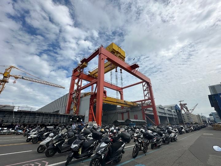 고공농성 돌입한 HD현대중공업 노조지부장. [HD현대중공업 노조 제공]