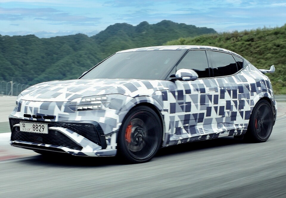 제네시스 GV60 마그마 주행 평가 현장. [현대차 제공]