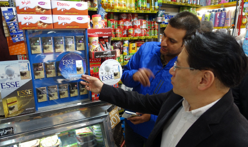 이란의 한 가게에 KT&G 수출 담배인 에쎄가 진열돼 있다. [사진=KT&G]