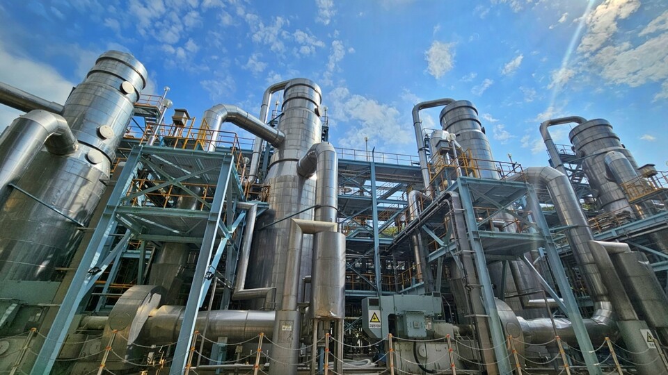 영풍 석포제련소 폐수 재이용시설 전경. [영풍 제공]