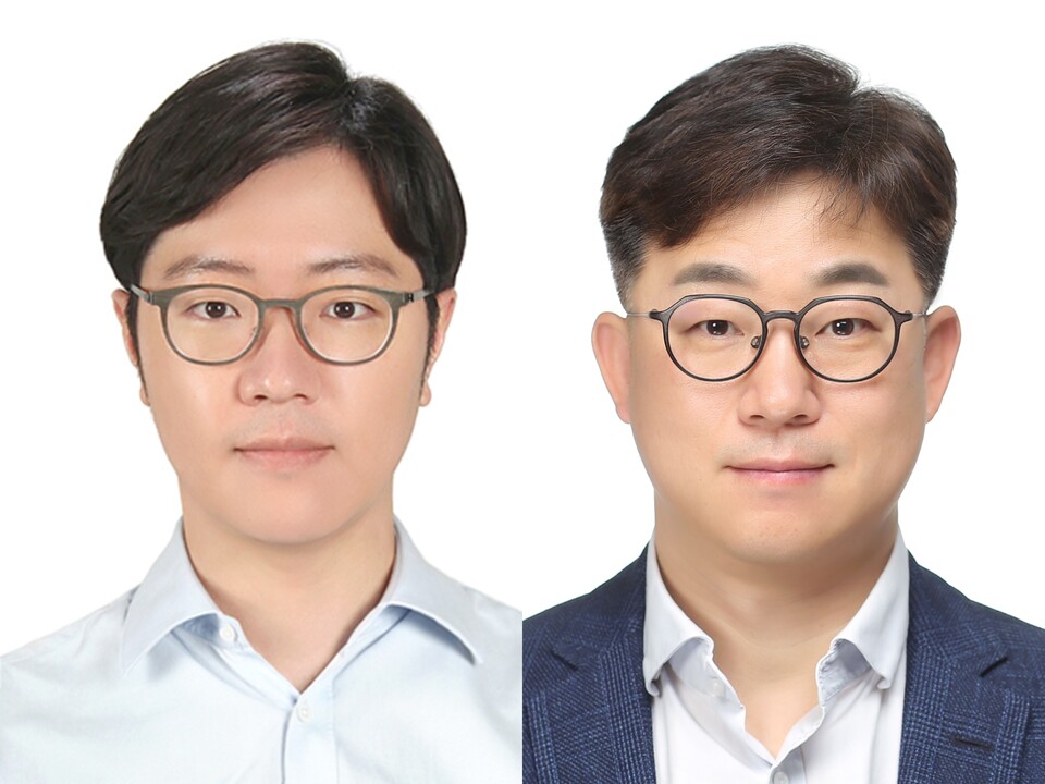 (왼쪽부터) AI CIC장에 공동 선임된 유경상 현 Corp.Strategy센터장과 정석근 현 GPAA사업부장. [SK텔레콤 제공]