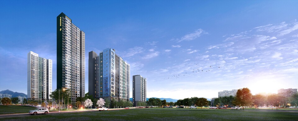 마포 푸르지오 센트럴 로열 투시도. [대우건설 제공]