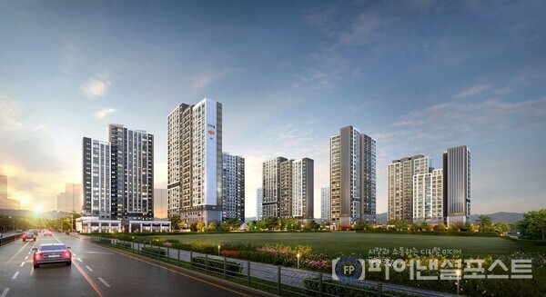  ‘e편한세상 내포 에듀플라츠’ 투시도. [DL이앤씨 제공]