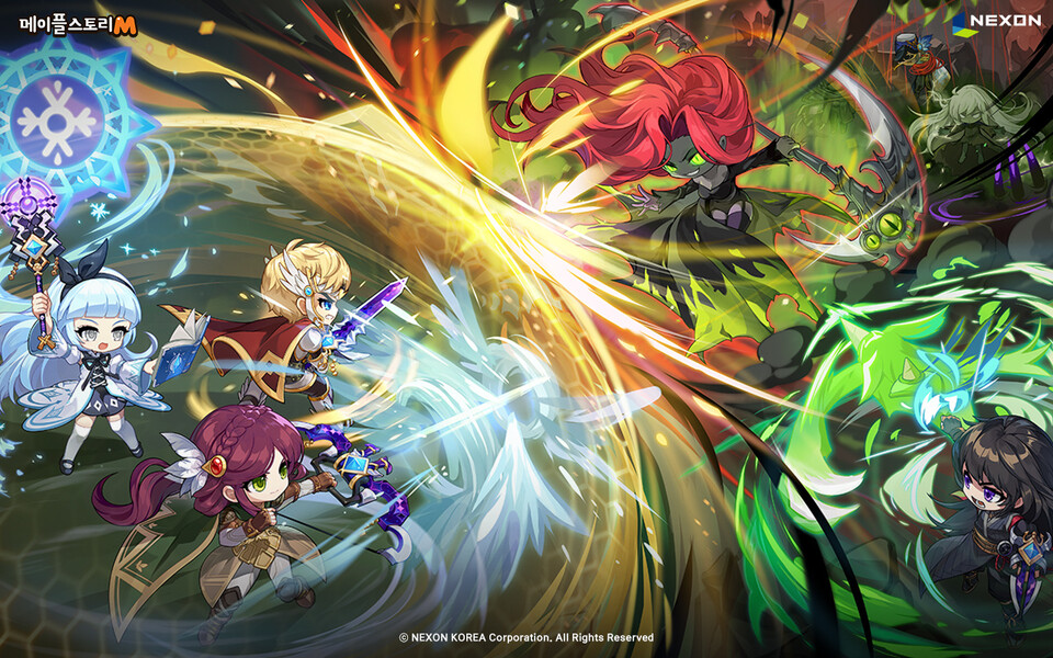 ㈜넥슨(공동 대표 김정욱∙강대현)은 모바일 대규모 다중 접속 역할 수행 게임(MMORPG) ‘메이플스토리M’에 신규 군단장 보스 ‘진 힐라’를 포함한 대규모 여름 업데이트를 실시했다고 28일 밝혔다. [넥슨 제공]