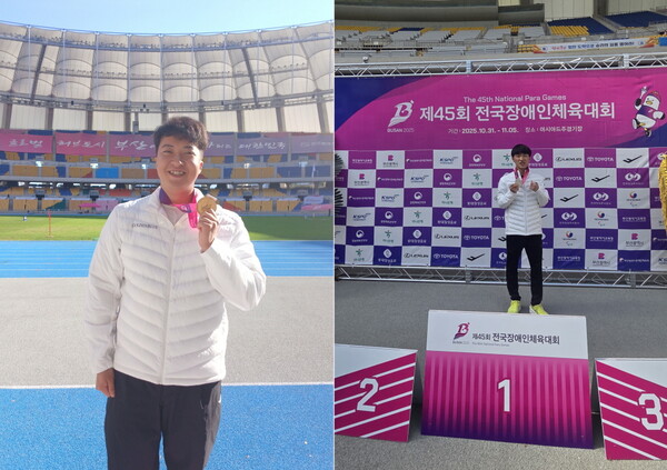 (왼쪽부터) 골든블루 노경민 선수, 심현우 선수[골든블루 제공]