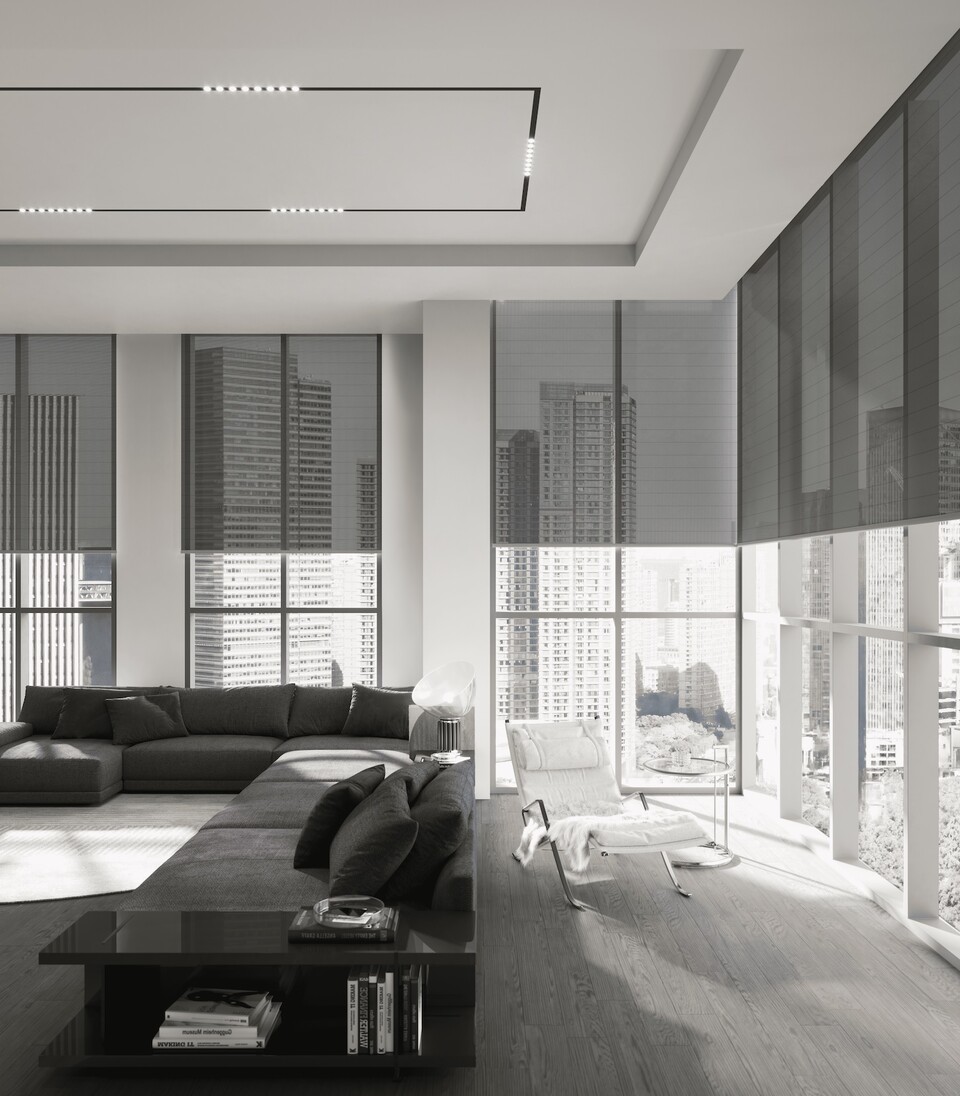 창호 기술 설치예상도. HDC현대산업개발은 녹색건축 실현과 에너지 절감형 주거환경 조성을 위해 일사조절 필름 일체형 성능 가변 창호 기술을 공동 개발하고, 해당 기술이 산업통상자원부 산하 한국산업기술평가관리원으로부터 녹색기술인증(GT-25-02423)을 획득했다. [HDC현대산업개발 제공]