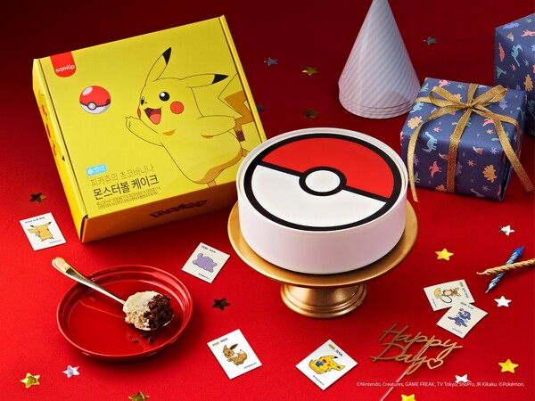 피카츄의 초코바나나 몬스터볼 케이크 [SPC삼립 제공]