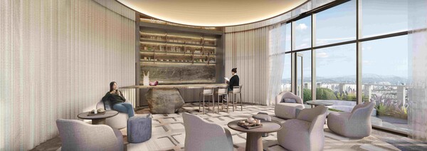 래미안 와이츠 스카이 커뮤니티 '선라이즈 라운지' [삼성물산 제공]