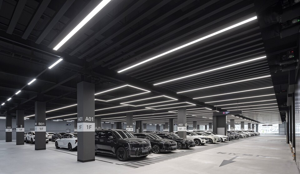 기아 인증중고차 센터 평택 직영점 적치장. [기아 제공]