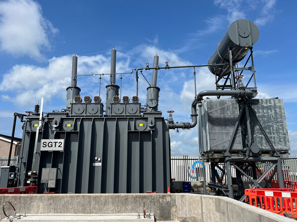 효성중공업이 2023년 스코틀랜드에 공급한 초고압변압기. [효성그룹 제공]